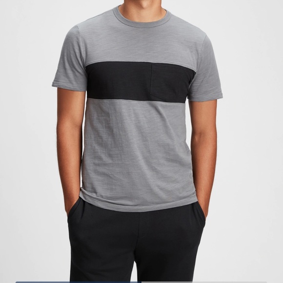 🔥LAST ONE🔥🔲GAP GRAY & BLACK T-SHIRT🔲 - Picture 6 of 7